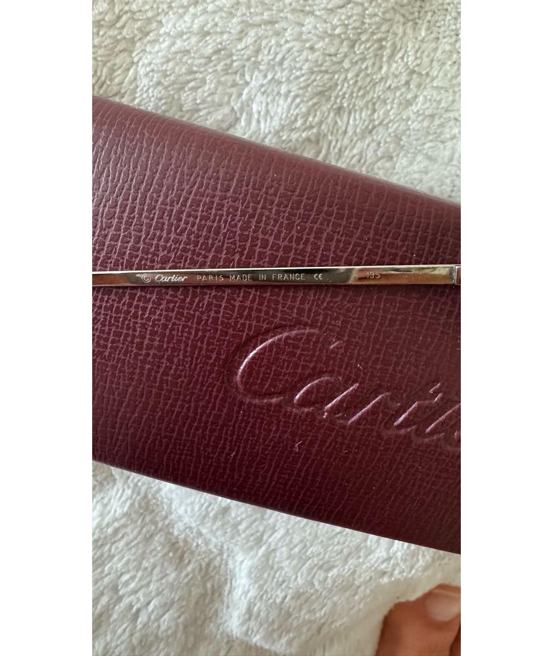 CARTIER Металлические солнцезащитные очки, фото 6