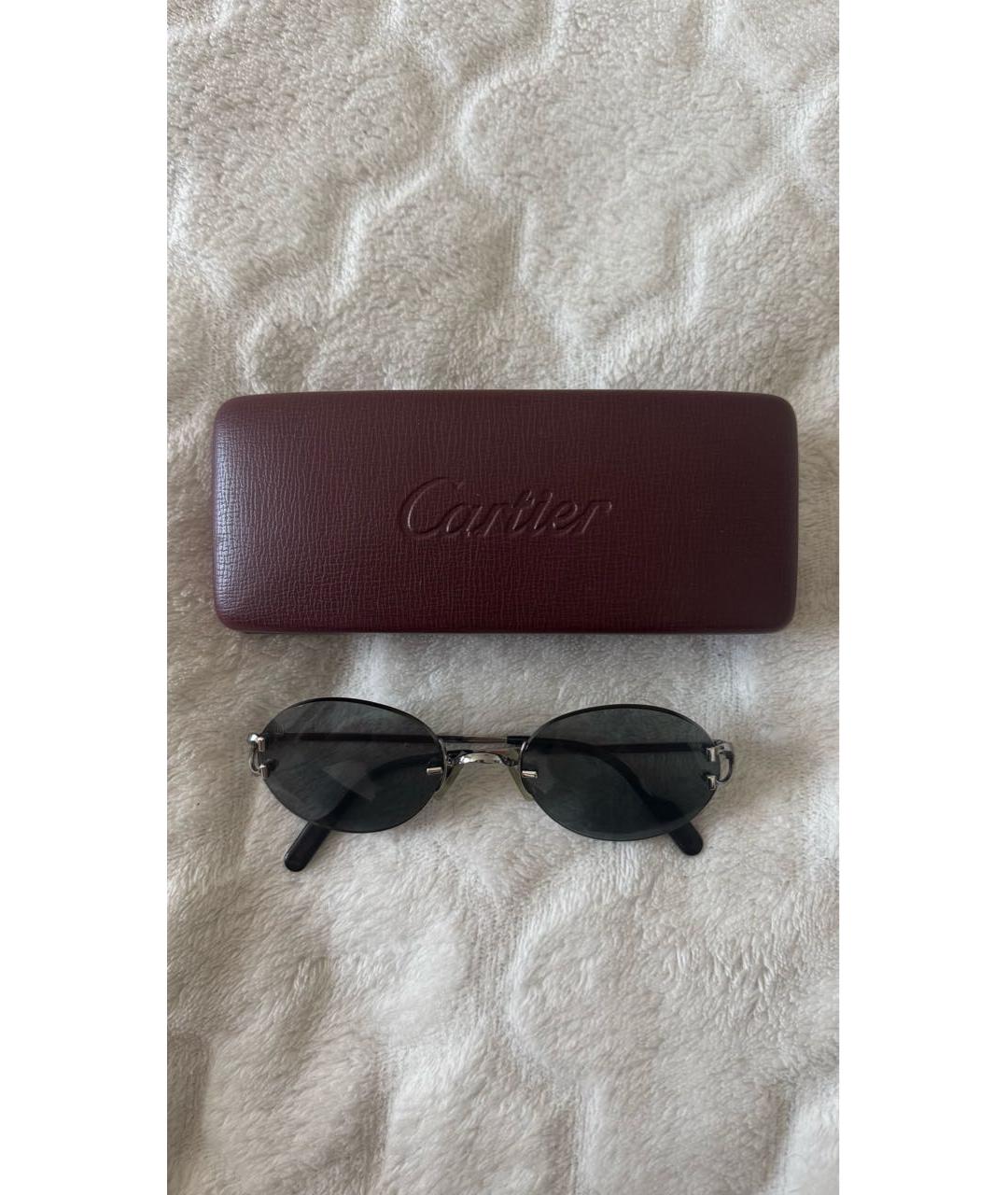 CARTIER Металлические солнцезащитные очки, фото 4