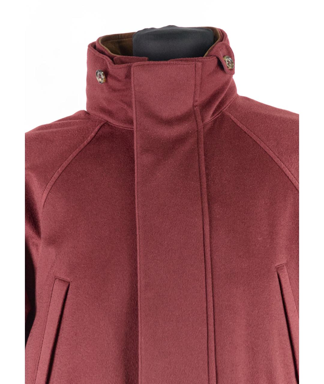 LORO PIANA Бордовая кашемировая куртка, фото 4