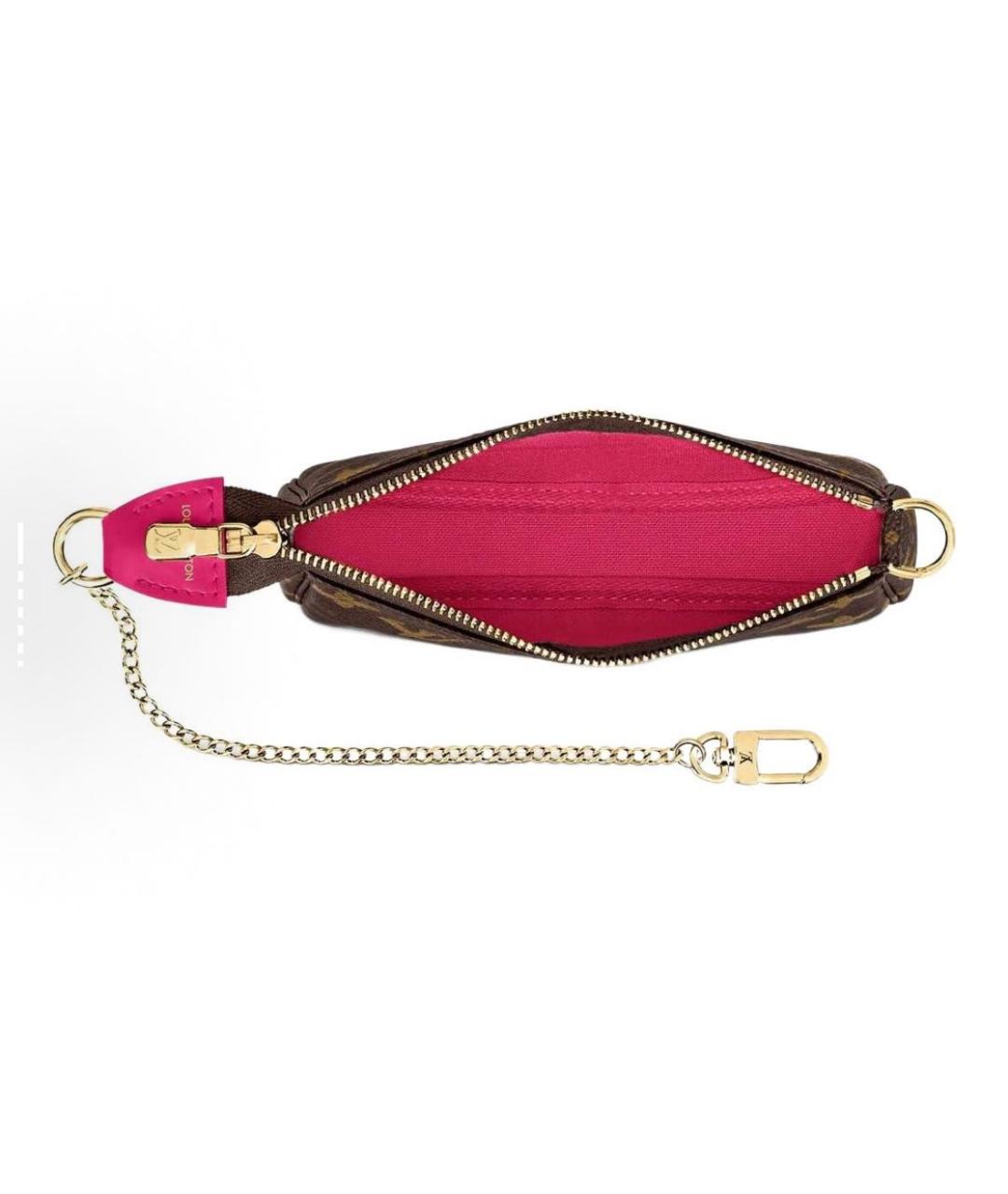 LOUIS VUITTON Коричневая кожаная сумка с короткими ручками, фото 4