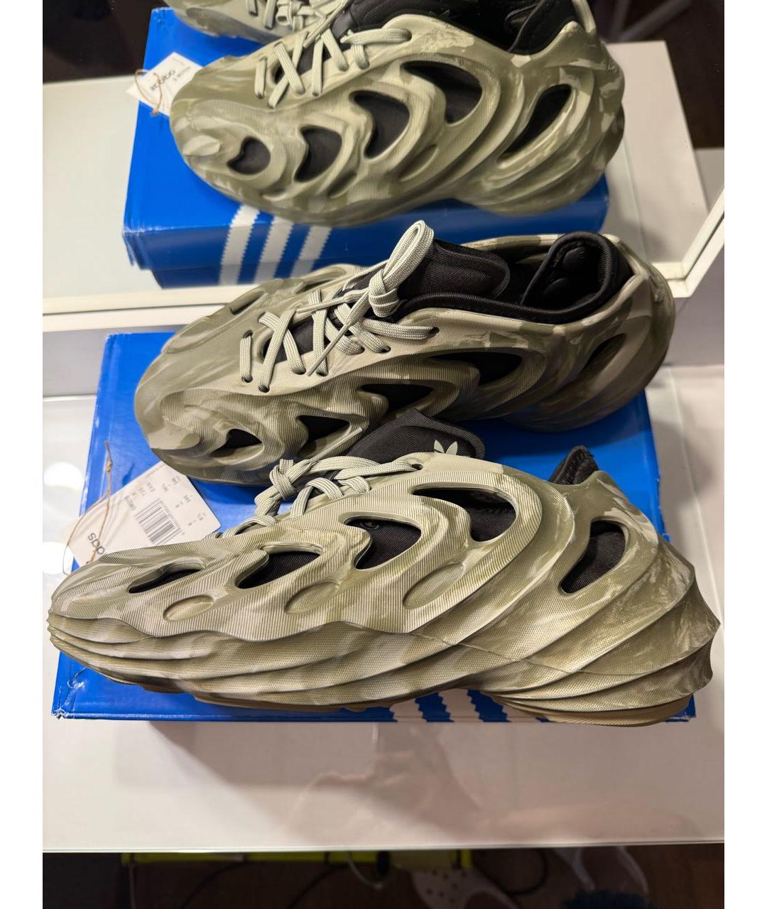 ADIDAS Хаки резиновые кроссовки, фото 4