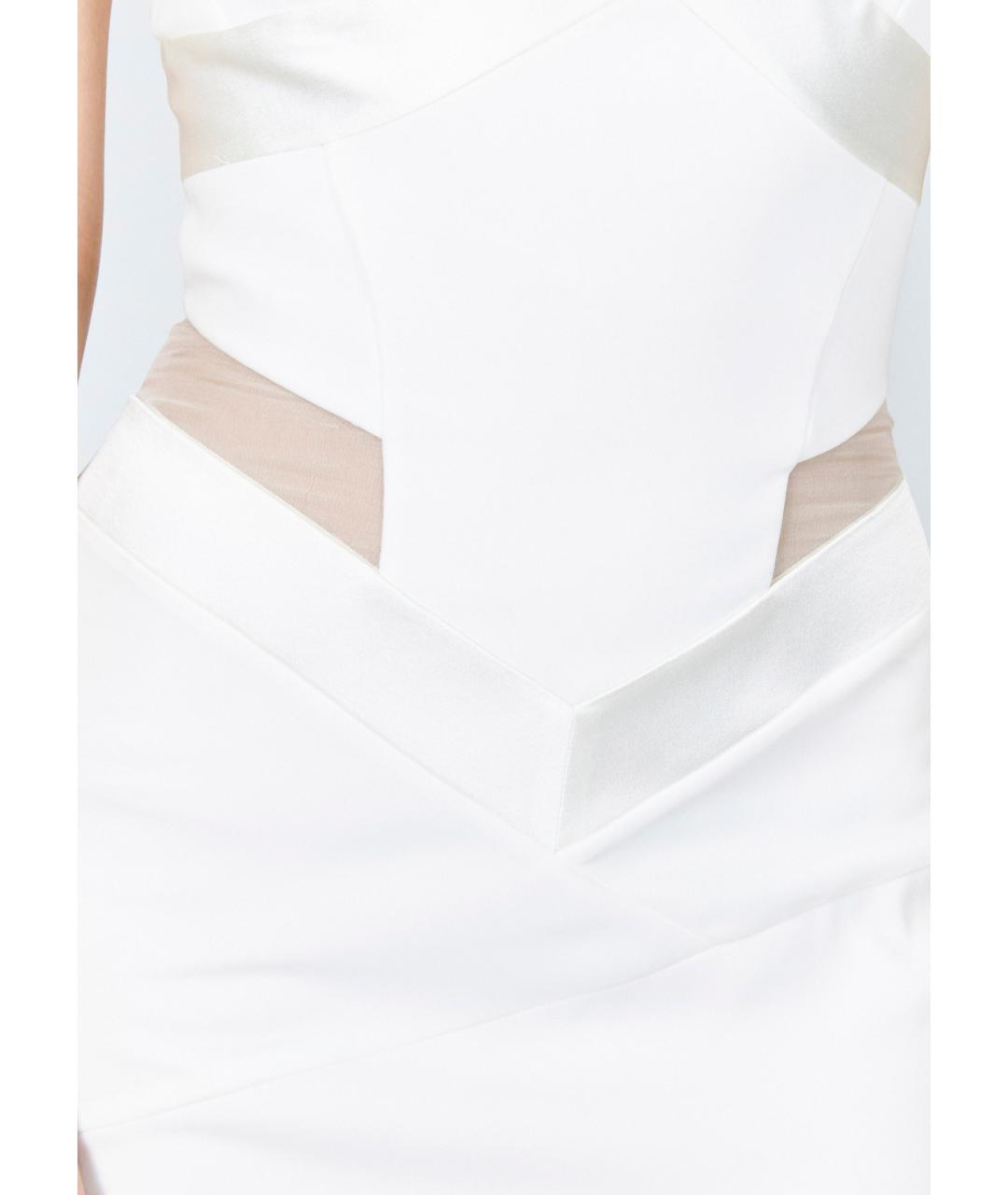 ALEXANDRE VAUTHIER Белое полиэстеровое вечернее платье, фото 4