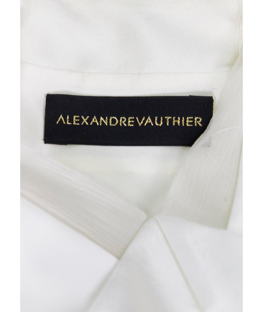 ALEXANDRE VAUTHIER Белое полиэстеровое вечернее платье, фото 6