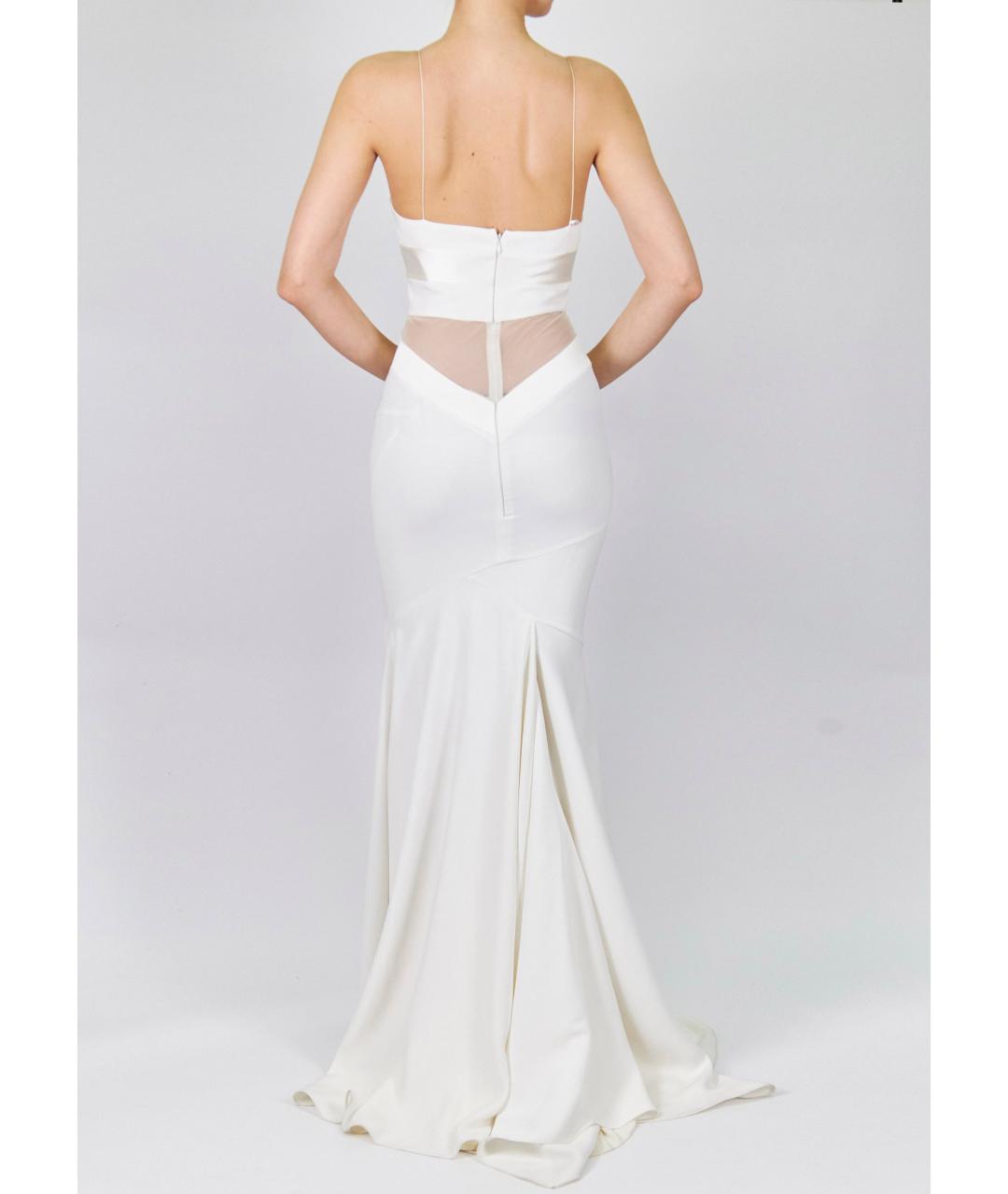 ALEXANDRE VAUTHIER Белое полиэстеровое вечернее платье, фото 5
