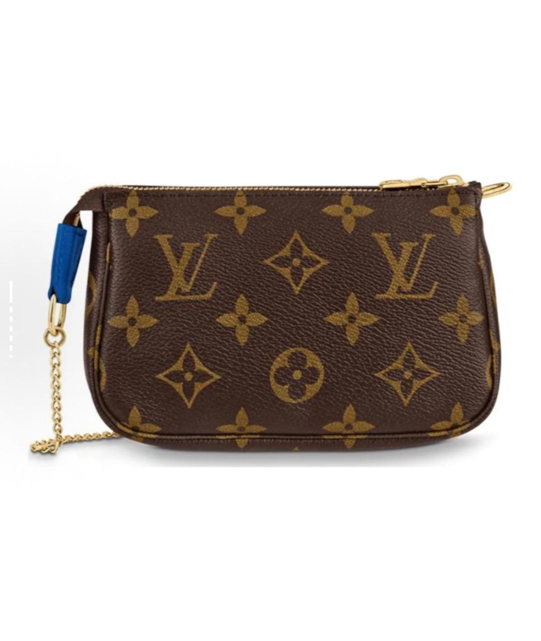 LOUIS VUITTON Коричневая кожаная сумка с короткими ручками, фото 3