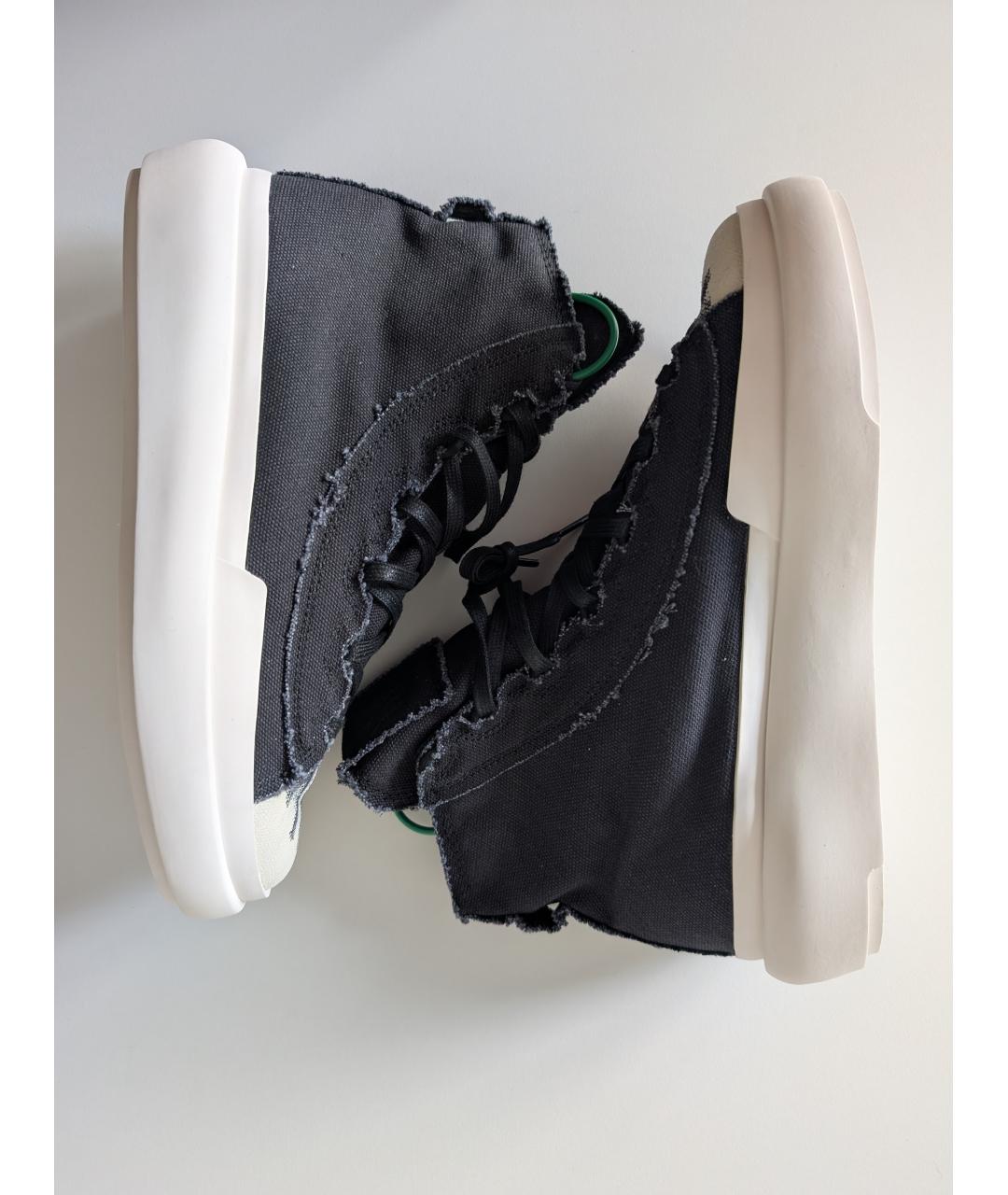 Y-3 Черные текстильные кеды, фото 5