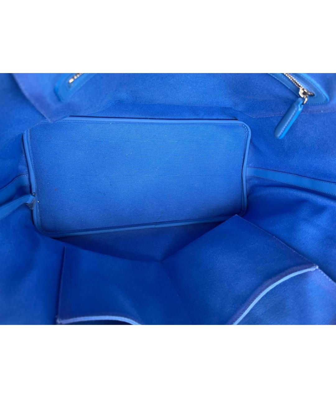 CHRISTIAN DIOR Синяя сумка тоут, фото 5