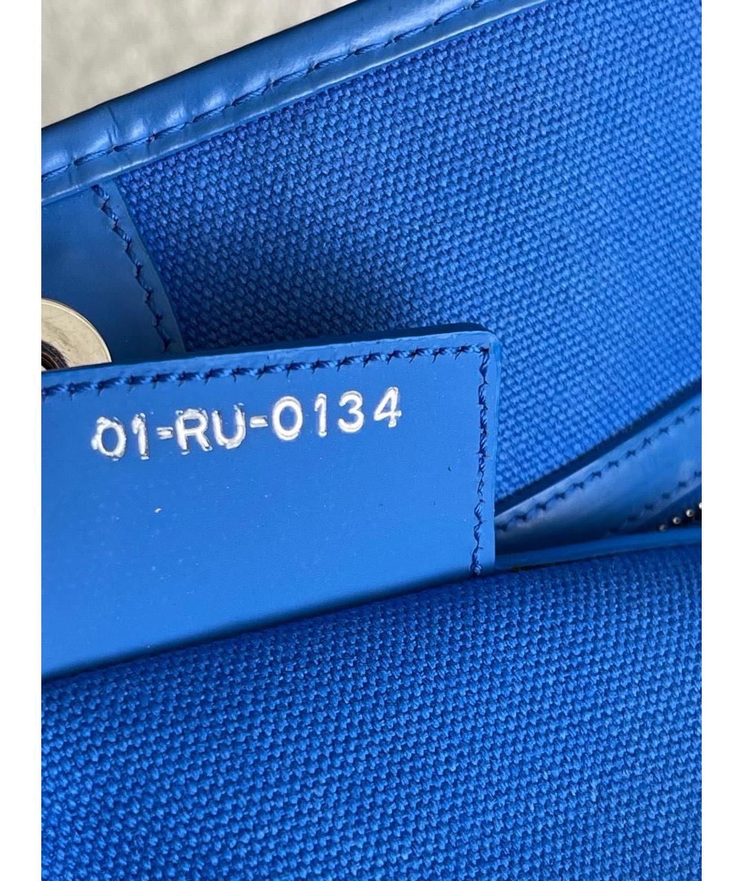 CHRISTIAN DIOR Синяя сумка тоут, фото 7