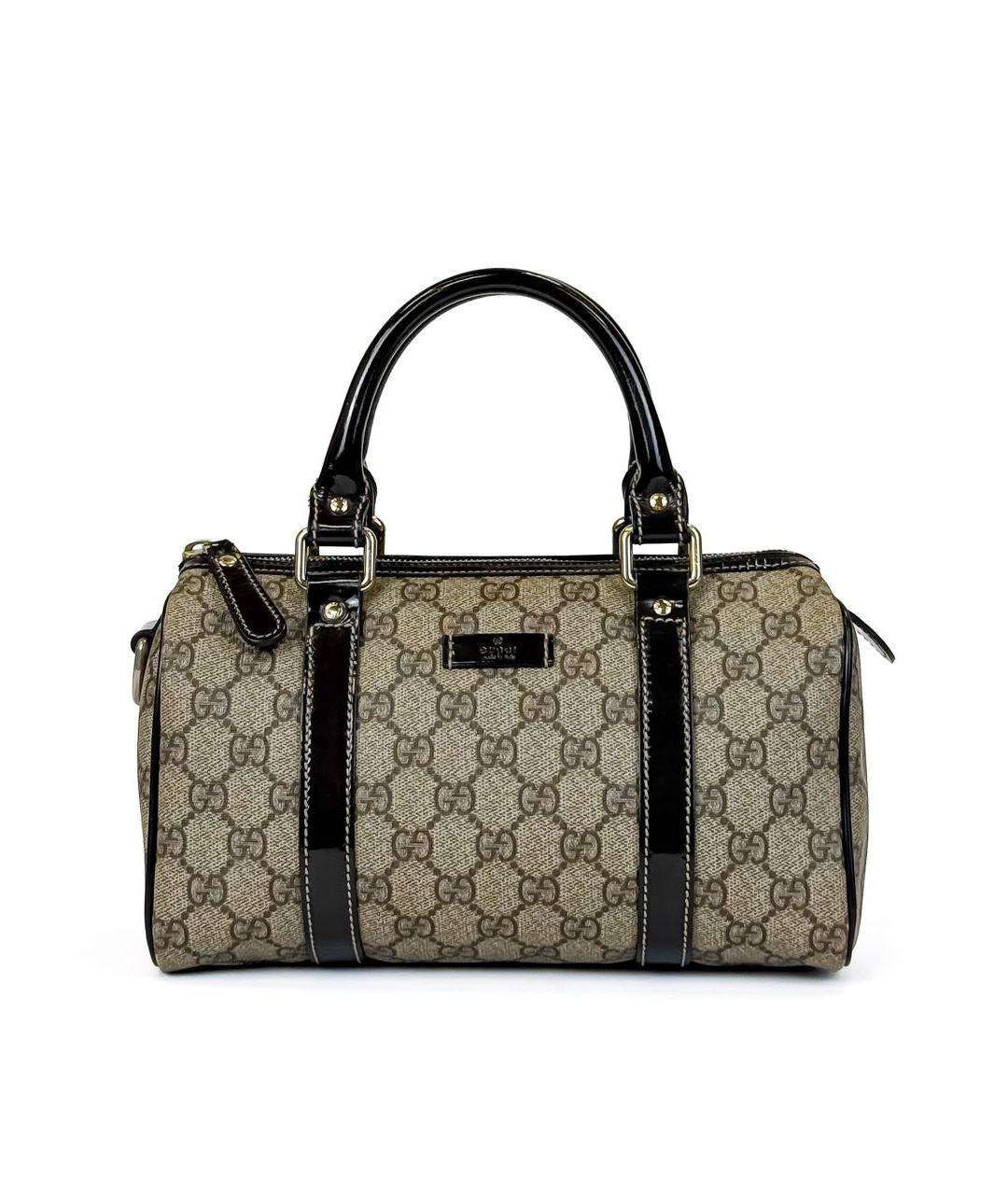 GUCCI Бежевая тканевая сумка с короткими ручками, фото 1