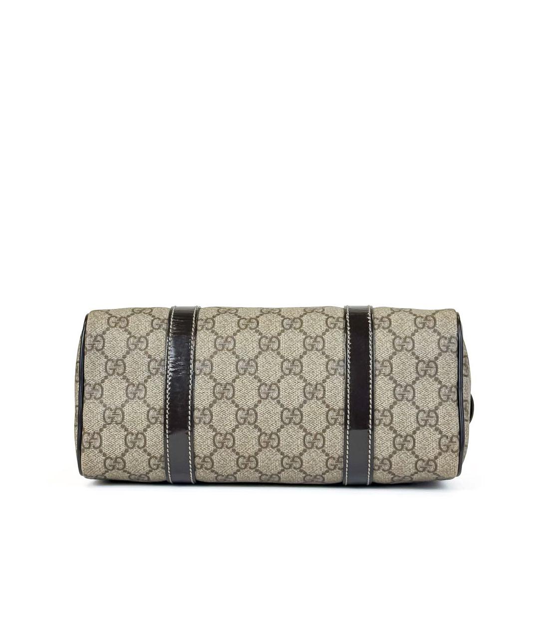 GUCCI Бежевая тканевая сумка с короткими ручками, фото 5