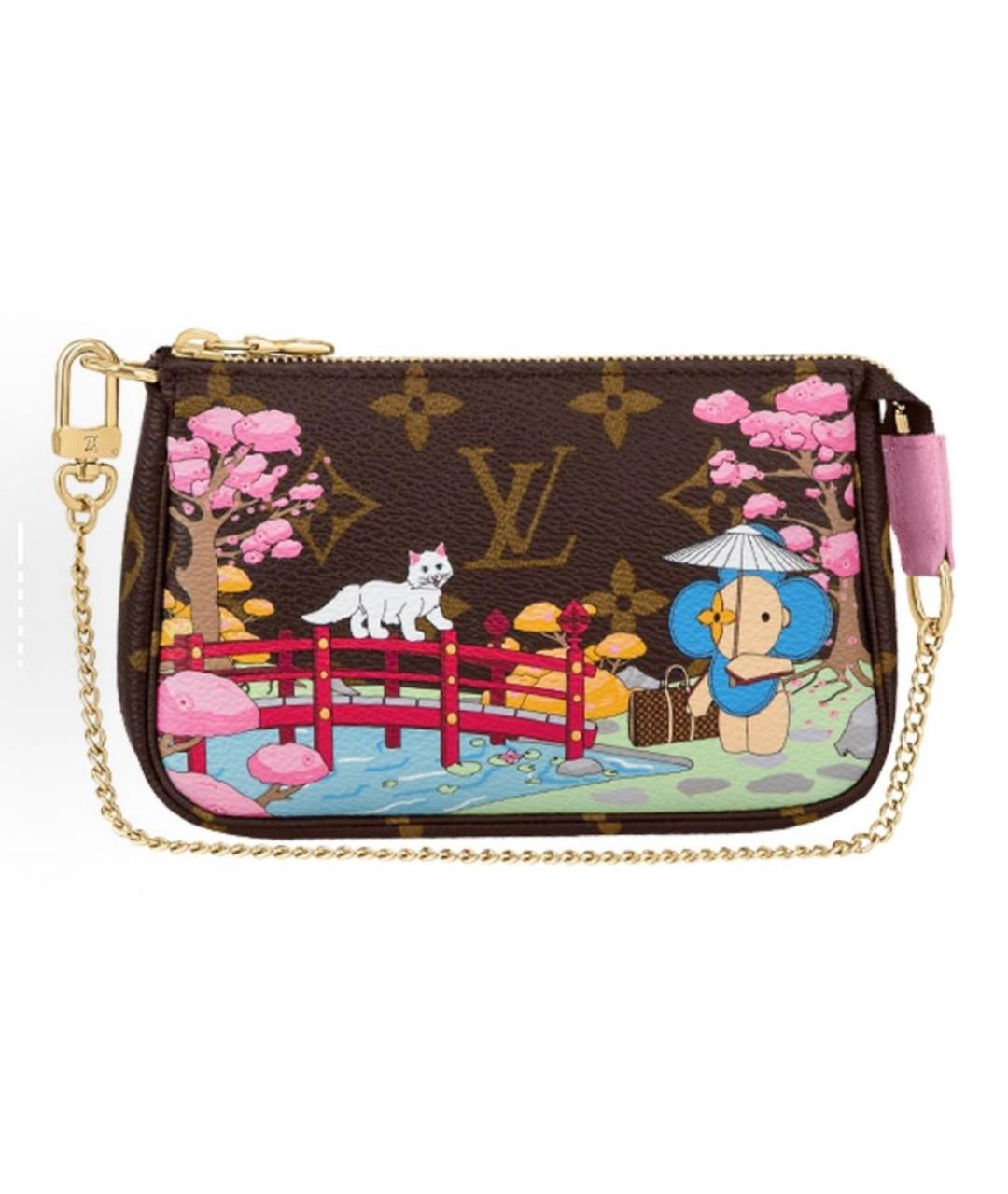 LOUIS VUITTON Коричневая кожаная сумка с короткими ручками, фото 6