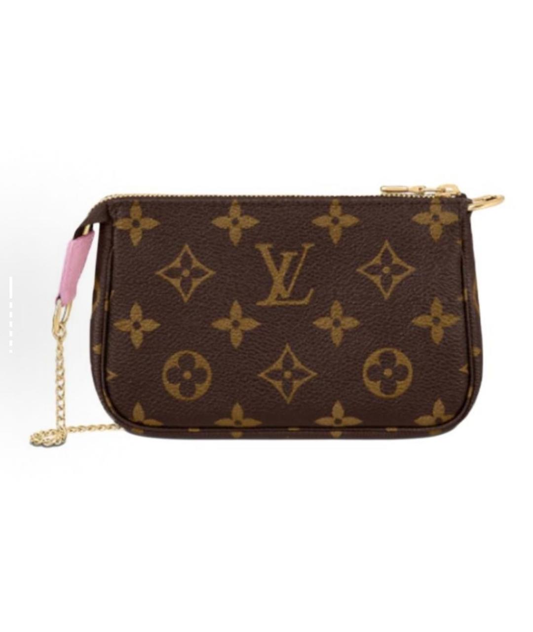 LOUIS VUITTON Коричневая кожаная сумка с короткими ручками, фото 2