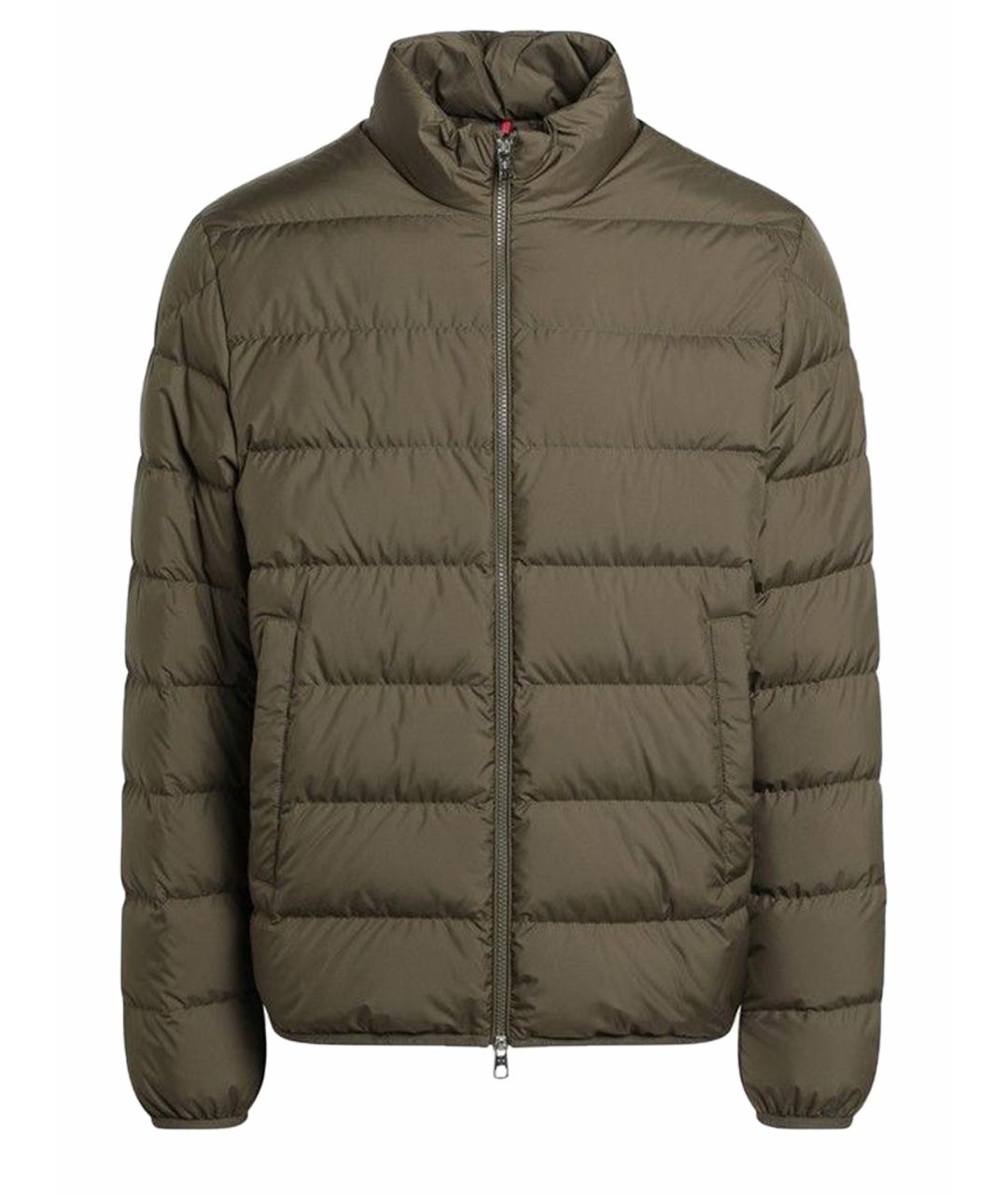 MONCLER Зеленая полиэстеровая куртка, фото 3