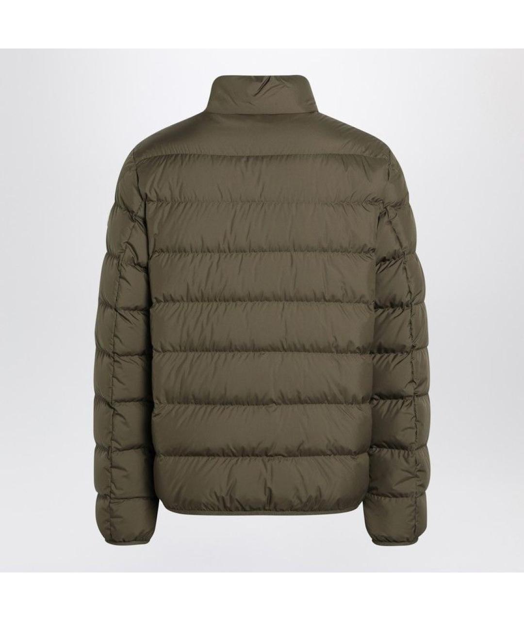 MONCLER Зеленая полиэстеровая куртка, фото 2