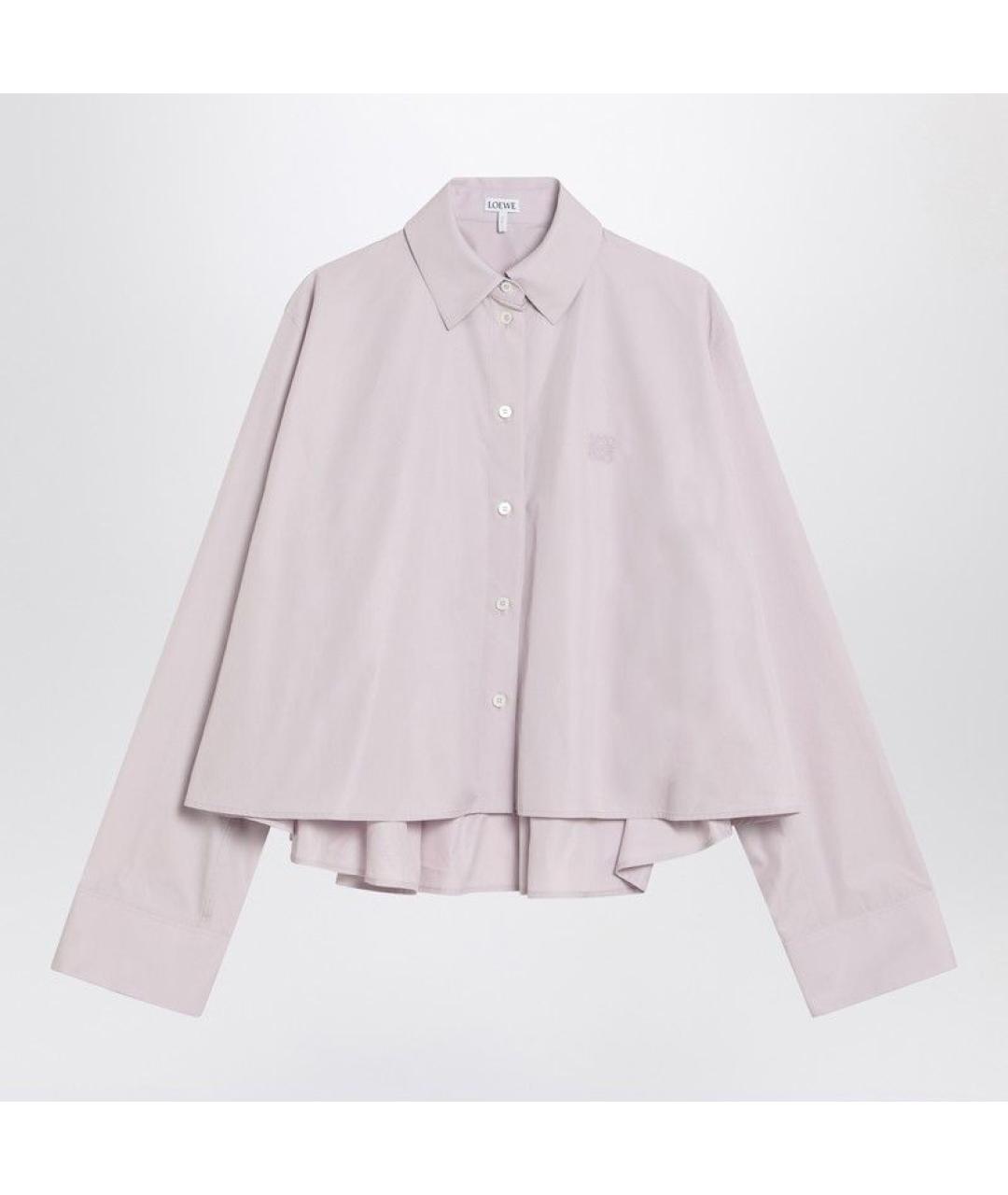 LOEWE Розовая хлопковая рубашка, фото 3