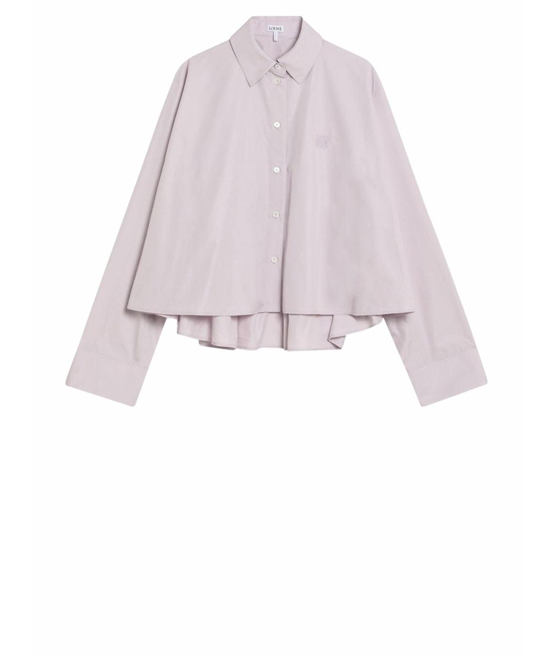 LOEWE Розовая хлопковая рубашка, фото 1