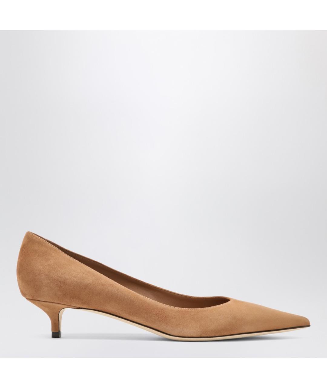 JIMMY CHOO Коричневые замшевые туфли, фото 4