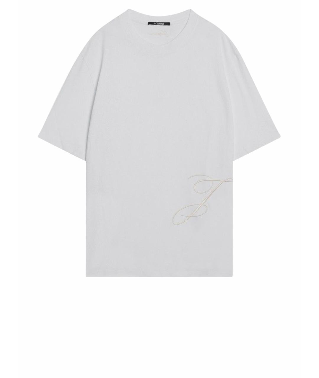 JACQUEMUS Белая хлопковая футболка, фото 1