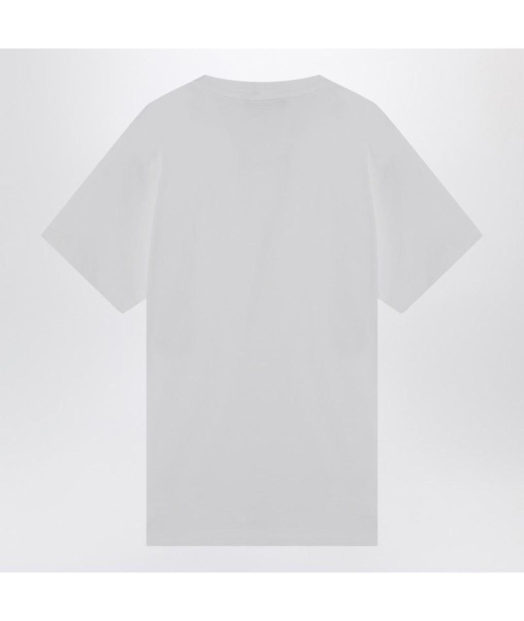 STONE ISLAND Белая хлопковая футболка, фото 2