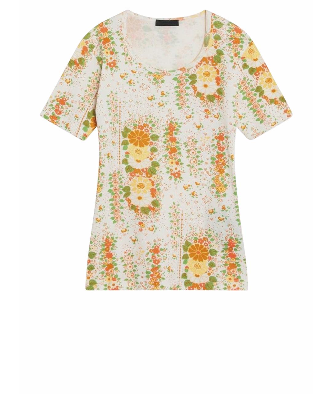 PRADA Мульти хлопковая футболка, фото 1