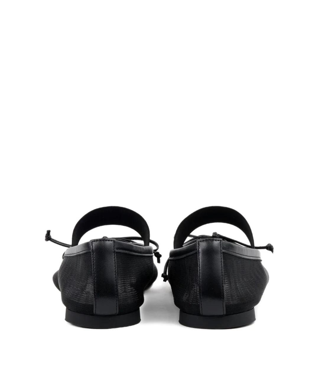 MM6 MAISON MARGIELA Черные синтетические балетки, фото 3