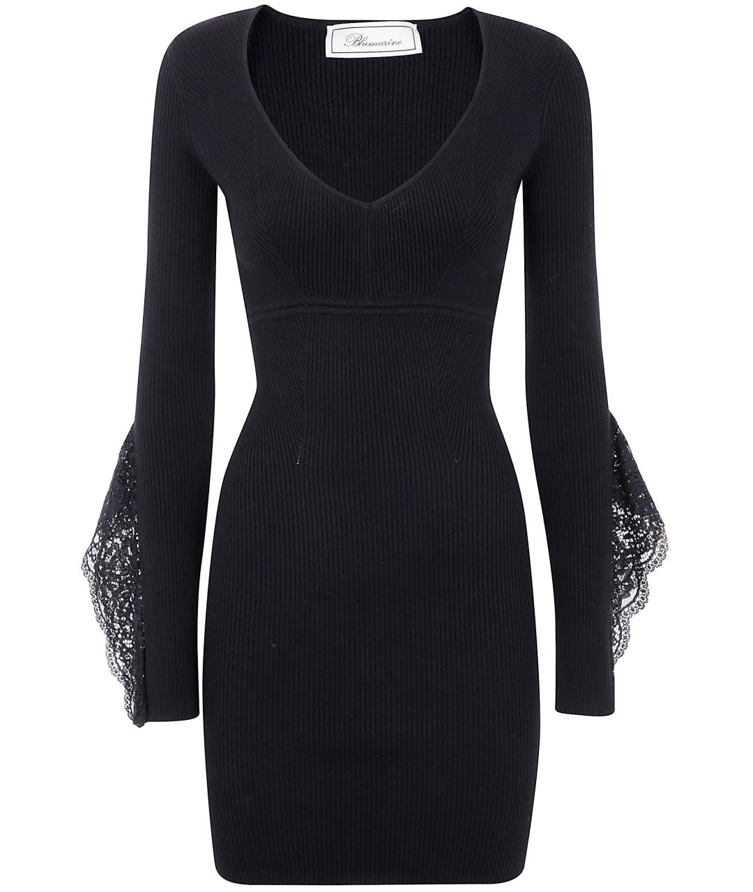 BLUMARINE Черное полиэстеровое повседневное платье, фото 1