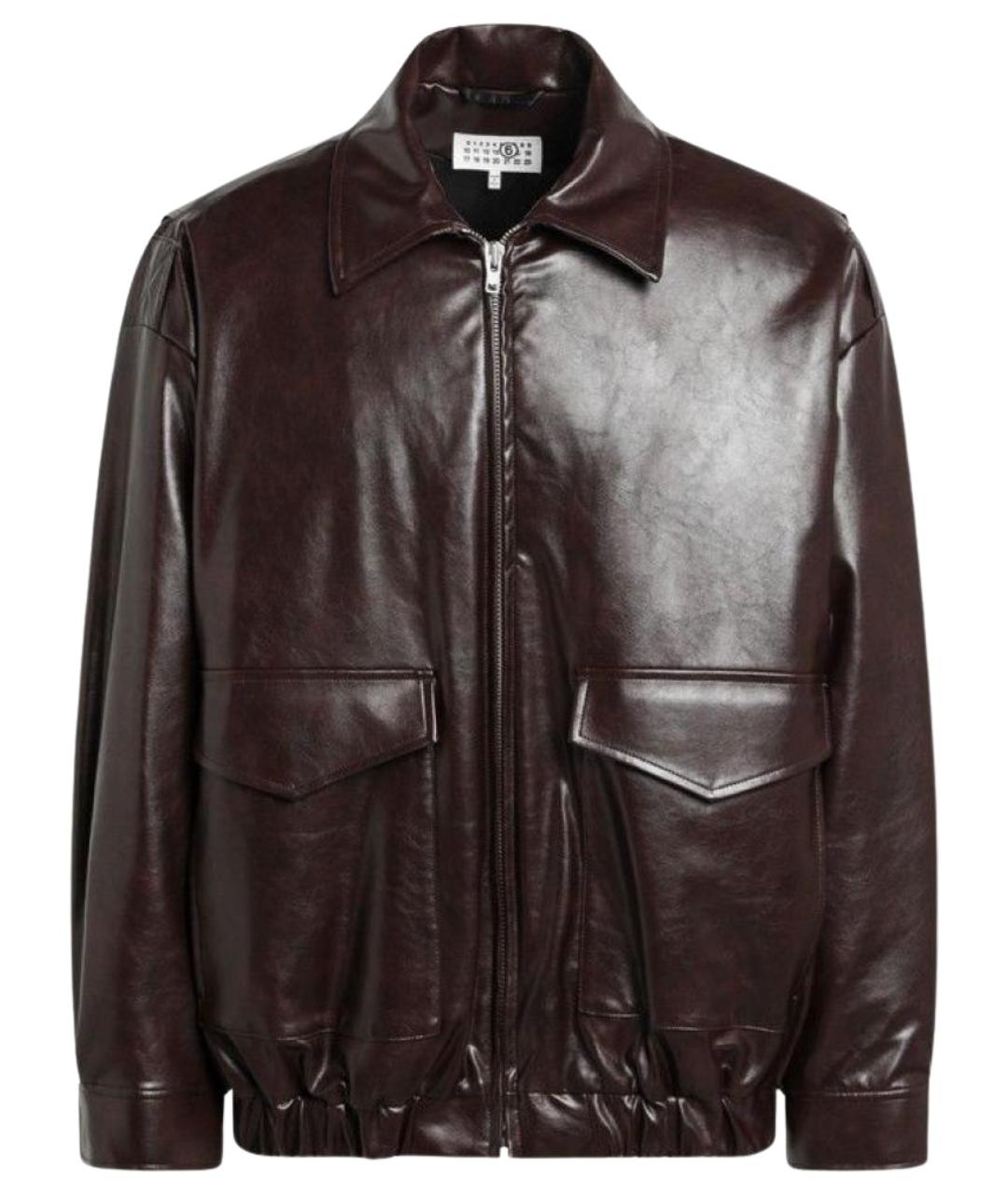 MM6 MAISON MARGIELA Бордовая вискозная куртка, фото 1