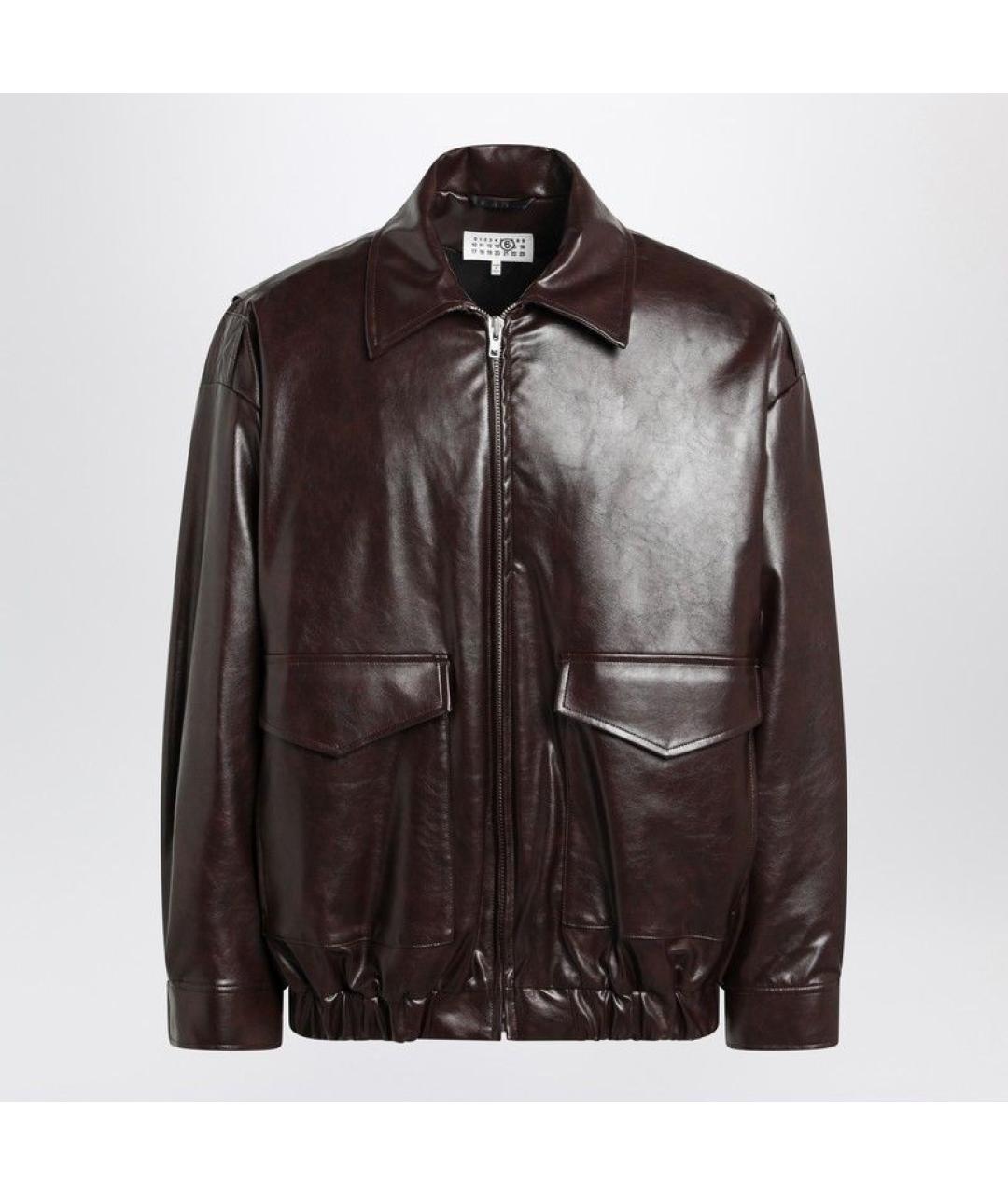 MM6 MAISON MARGIELA Бордовая вискозная куртка, фото 3