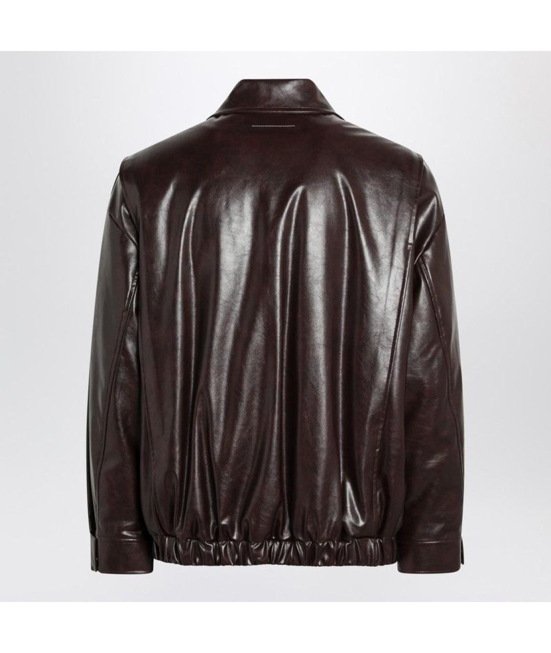 MM6 MAISON MARGIELA Бордовая вискозная куртка, фото 2