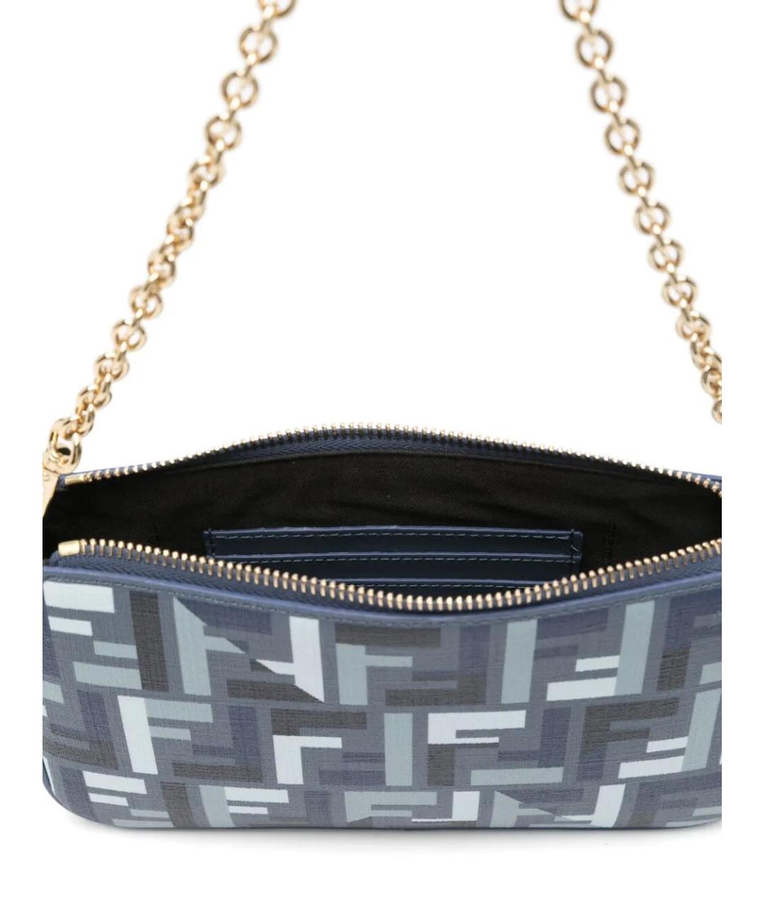 FENDI Синяя сумка через плечо, фото 3