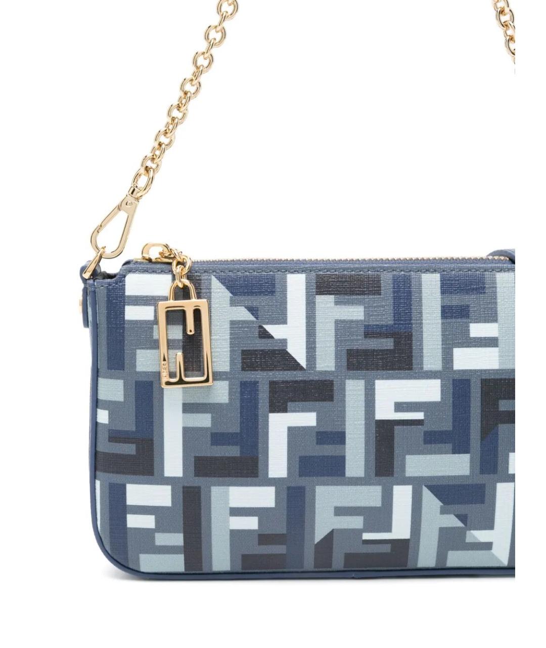 FENDI Синяя сумка через плечо, фото 5