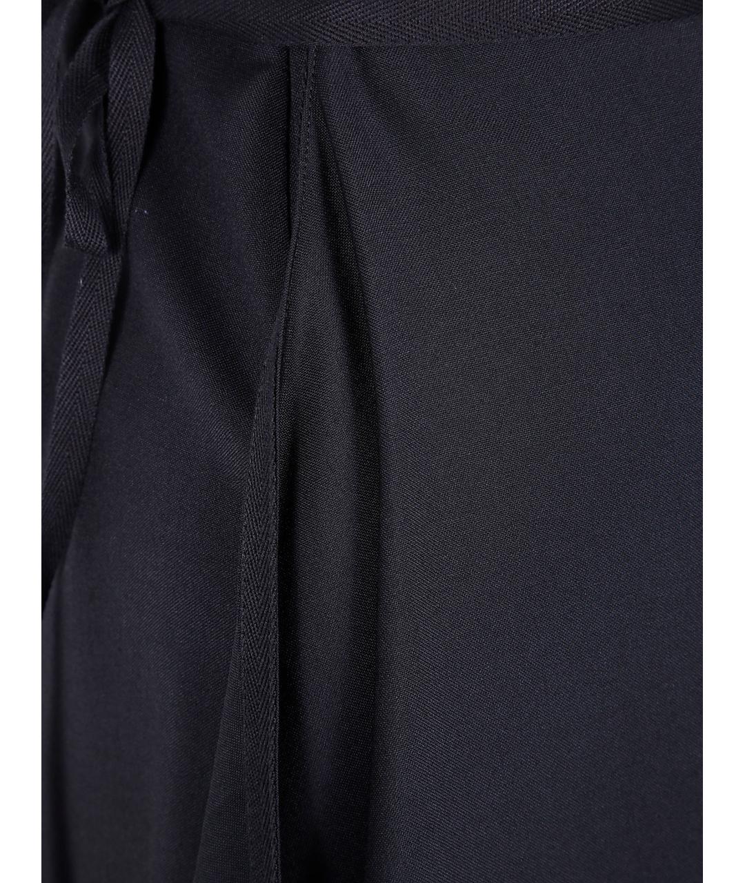 ANN DEMEULEMEESTER Антрацитовая шерстяная юбка миди, фото 3