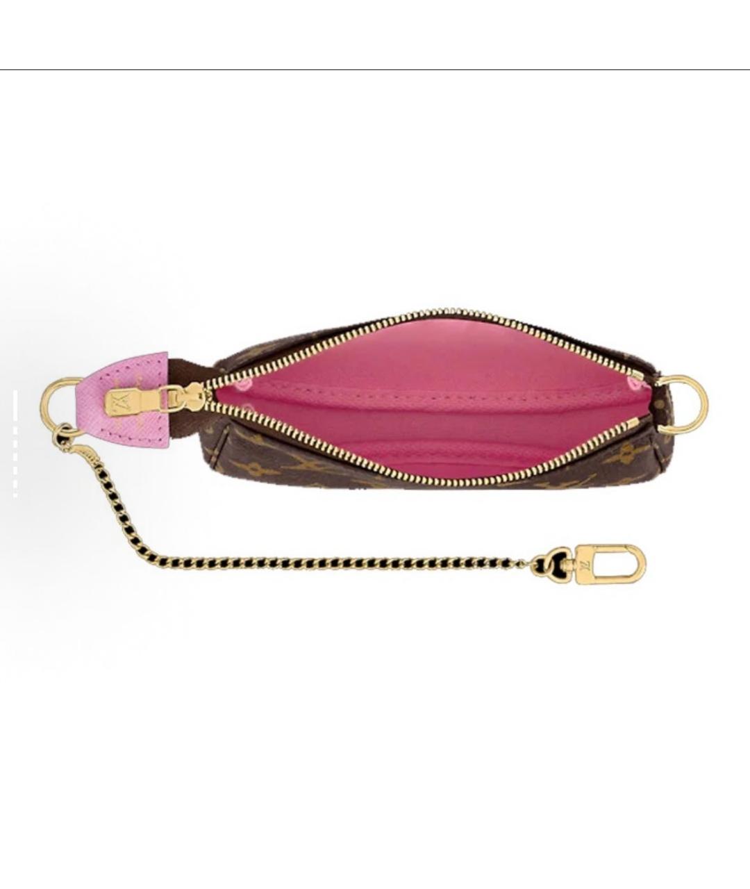 LOUIS VUITTON Коричневая кожаная сумка с короткими ручками, фото 7