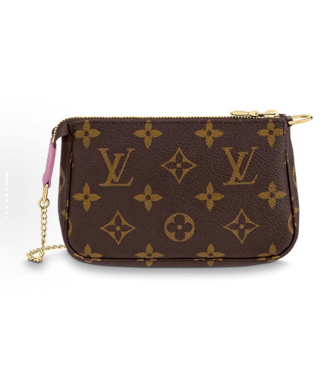 LOUIS VUITTON Коричневая кожаная сумка с короткими ручками, фото 4