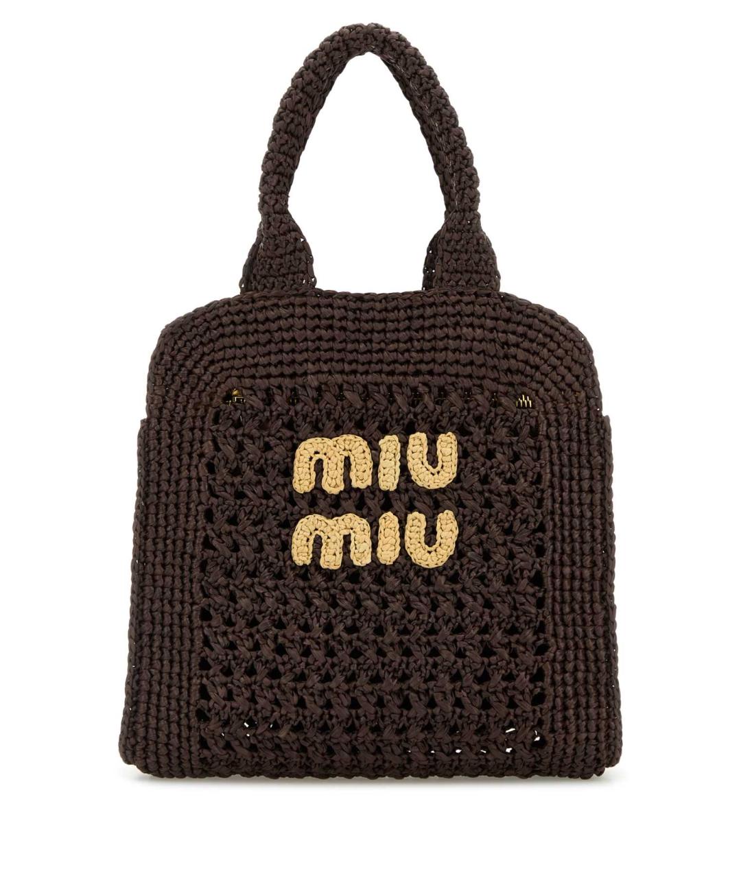 MIU MIU Коричневая сумка тоут, фото 1