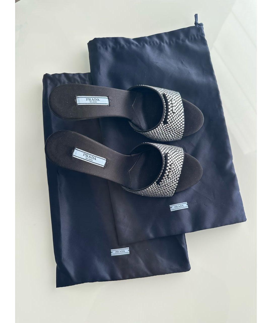 PRADA Черные мюли, фото 6