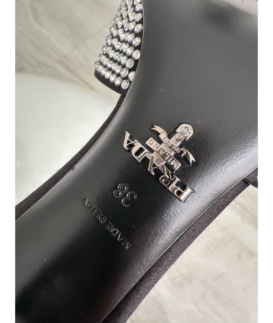 PRADA Черные мюли, фото 7