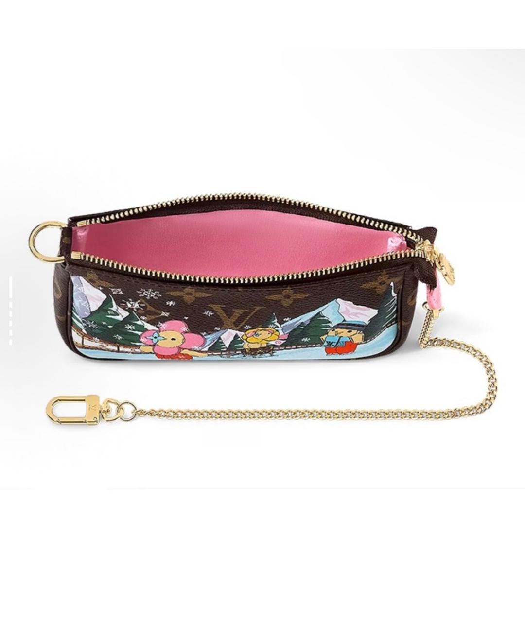 LOUIS VUITTON Коричневая кожаная сумка с короткими ручками, фото 4