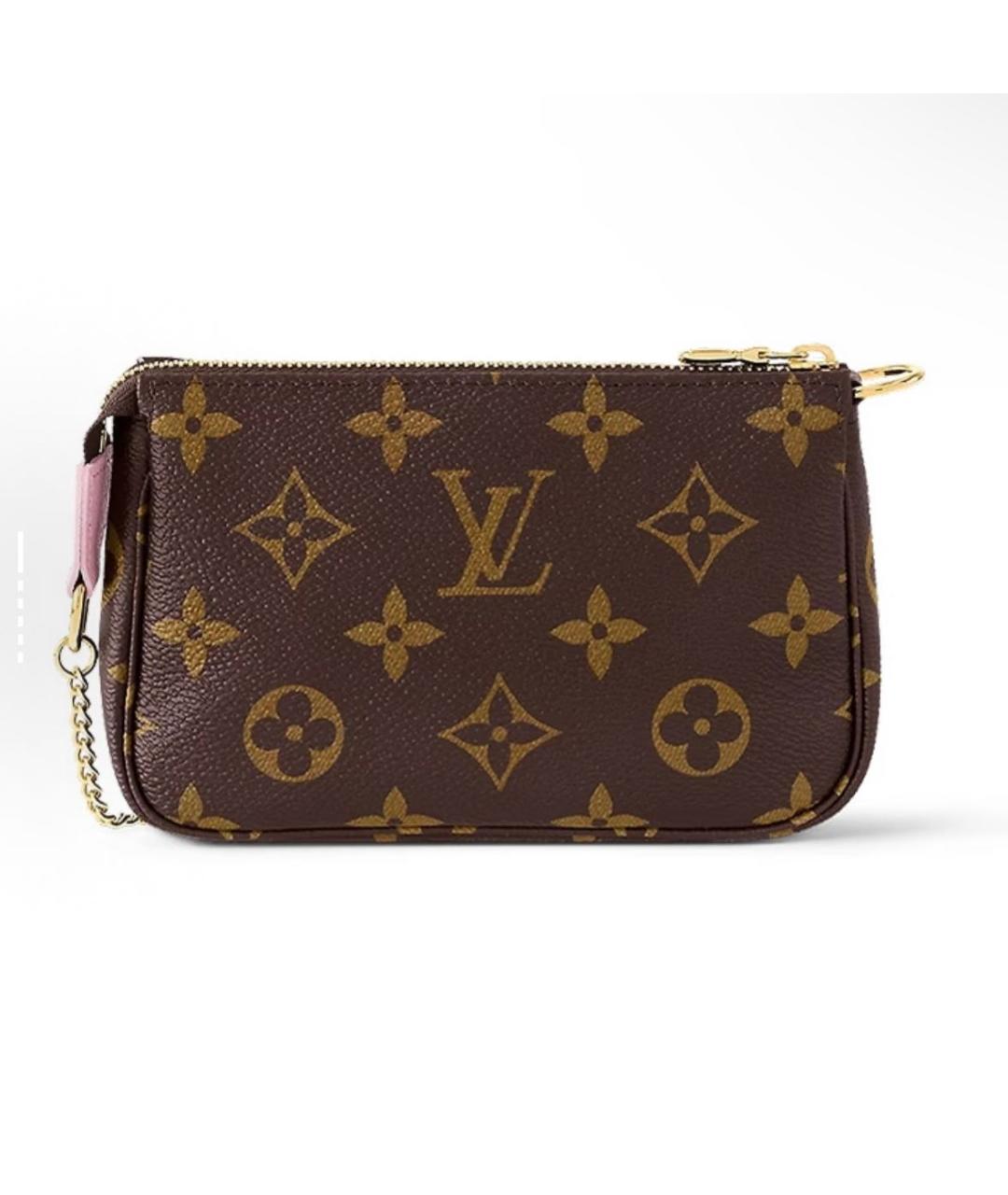LOUIS VUITTON Коричневая кожаная сумка с короткими ручками, фото 3