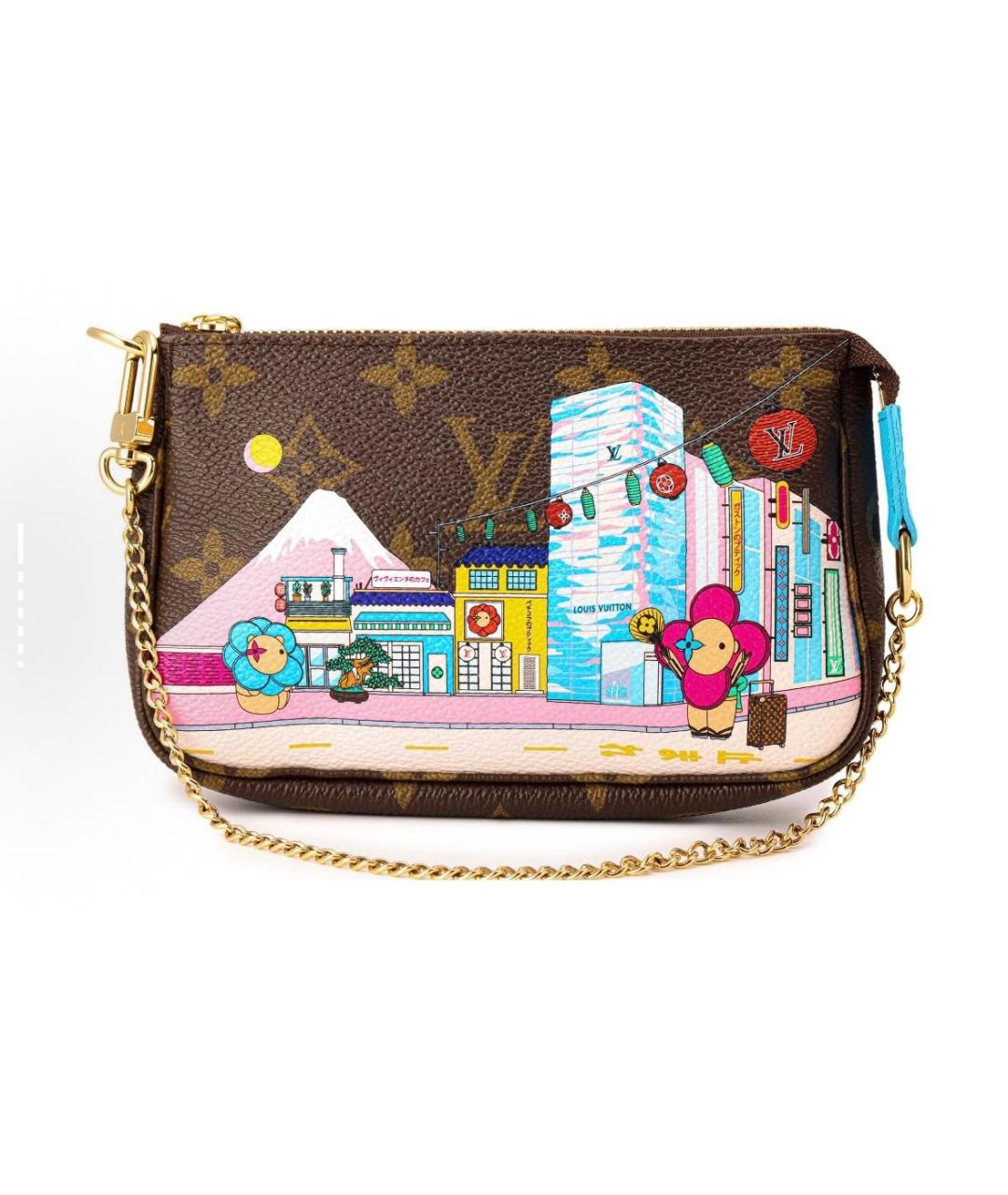 LOUIS VUITTON Коричневая сумка с короткими ручками из лакированной кожи, фото 8