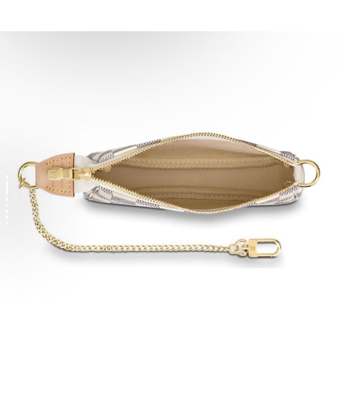 LOUIS VUITTON Серая кожаная сумка с короткими ручками, фото 3