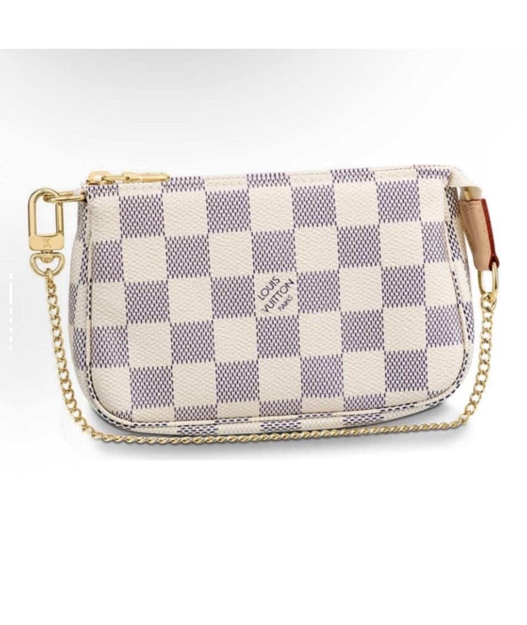 LOUIS VUITTON Серая кожаная сумка с короткими ручками, фото 4