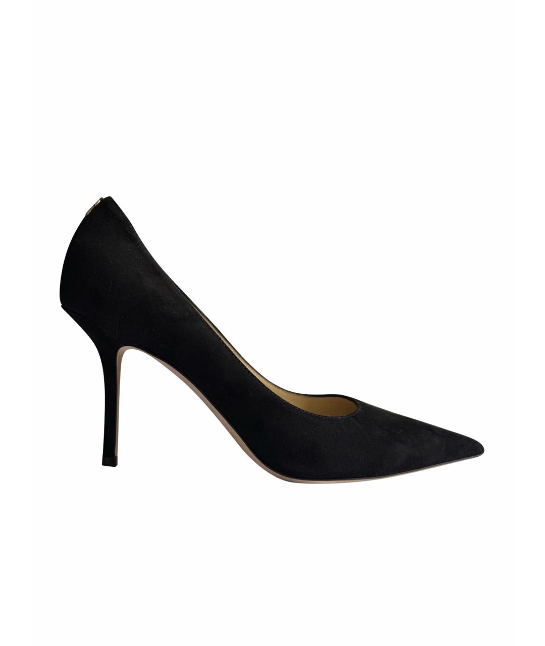 JIMMY CHOO Черные замшевые туфли, фото 1