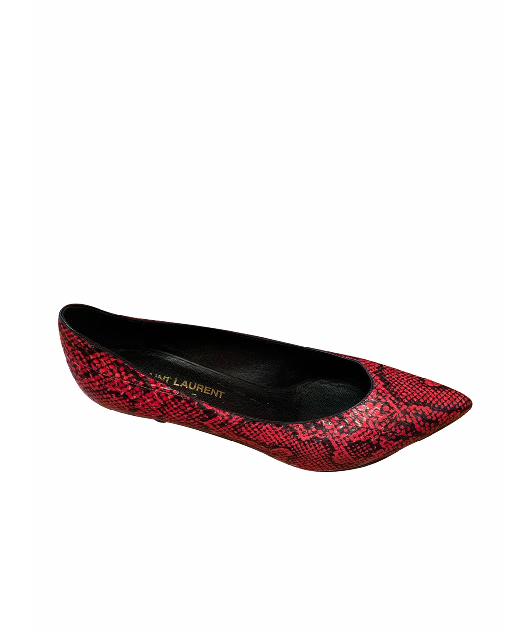 SAINT LAURENT Красные туфли из экзотической кожи, фото 1