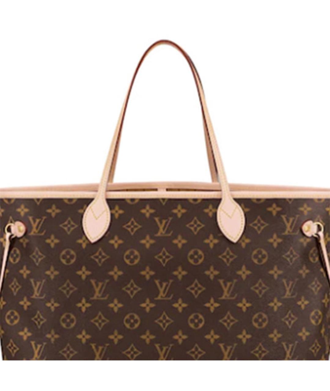 LOUIS VUITTON Коричневая сумка с короткими ручками, фото 4