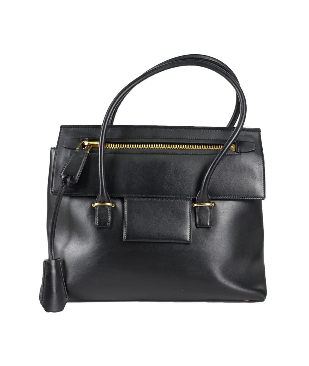 TOM FORD Черная кожаная сумка с короткими ручками, фото 6