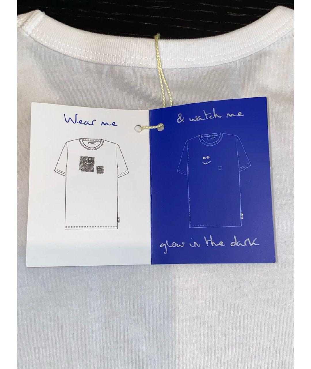 PAUL SMITH JUNIOR Белая хлопковая детская футболка, фото 5