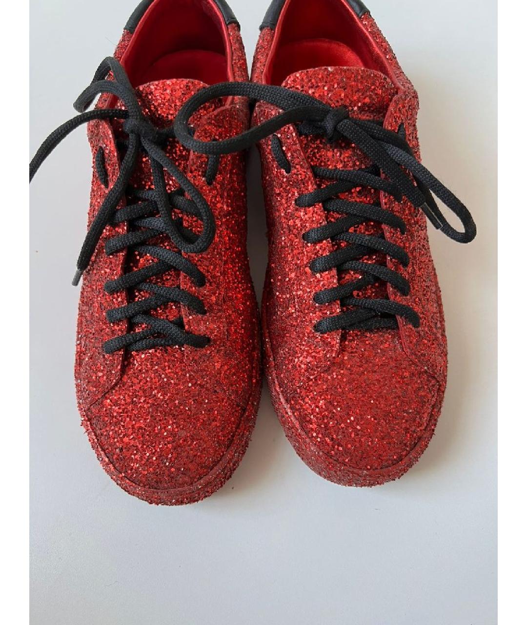 SAINT LAURENT Красные кроссовки, фото 3
