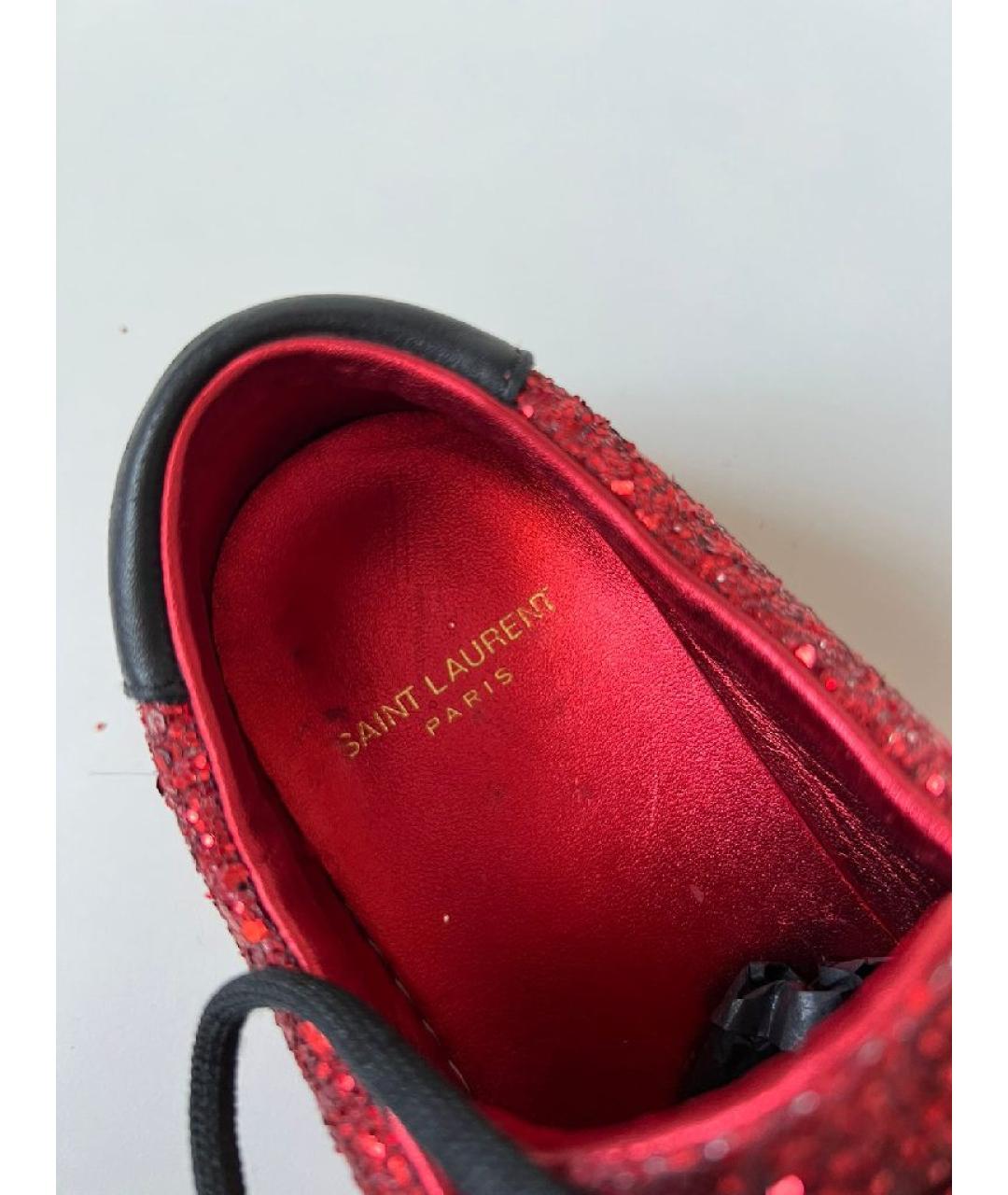 SAINT LAURENT Красные кроссовки, фото 8
