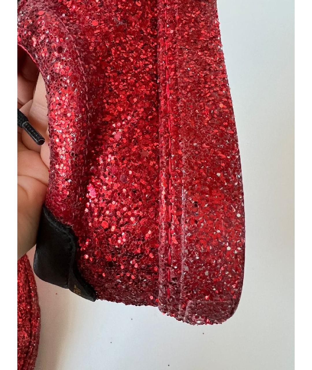 SAINT LAURENT Красные кроссовки, фото 9